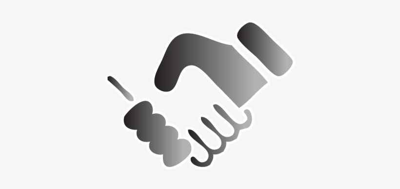 Co-ordinated Customer Service - People Shaking Hands Icon, transparent png