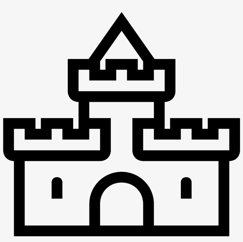 Awesome Castle Icon With 30 Cool Light Bulb Outline, transparent png