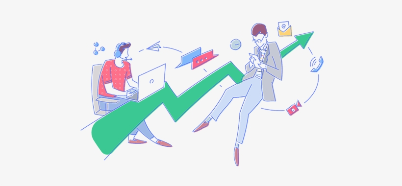 Communication Tools Make Users Even More Productive - Cartoon, transparent png