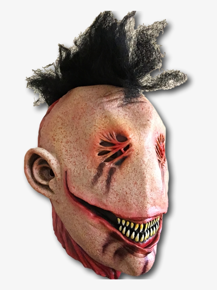 Stitch Mohawk Skull Mask - Horror, transparent png