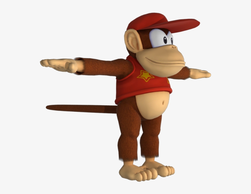 M&s Diddy Kong - Blender, transparent png