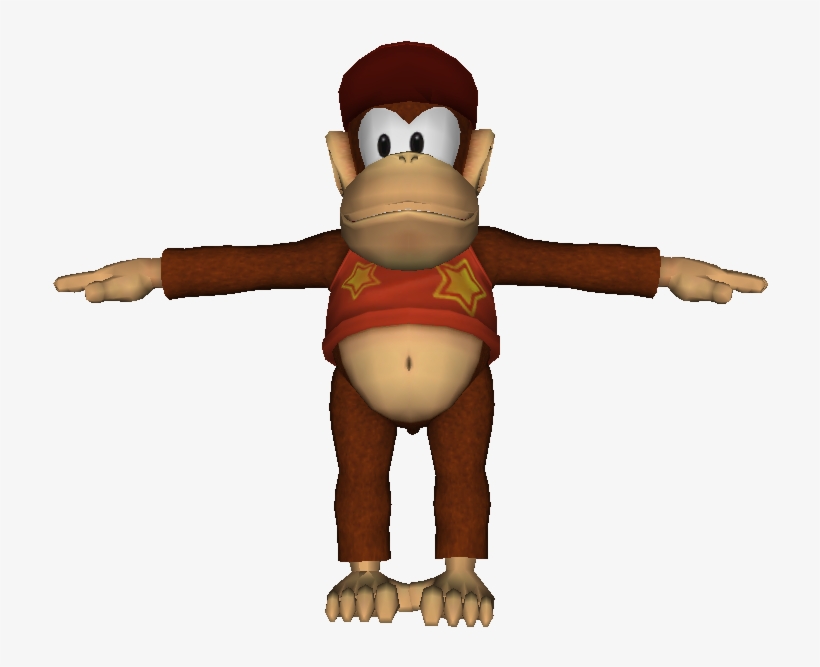 Download Zip Archive - Mario Power Tennis Diddy Kong, transparent png
