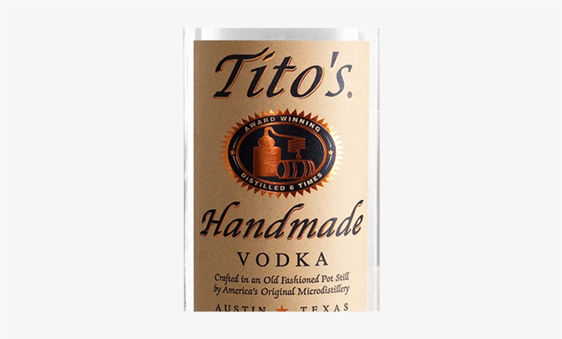 Titos Strawberry Infused Vodka - Tito's Vodka Label, transparent png