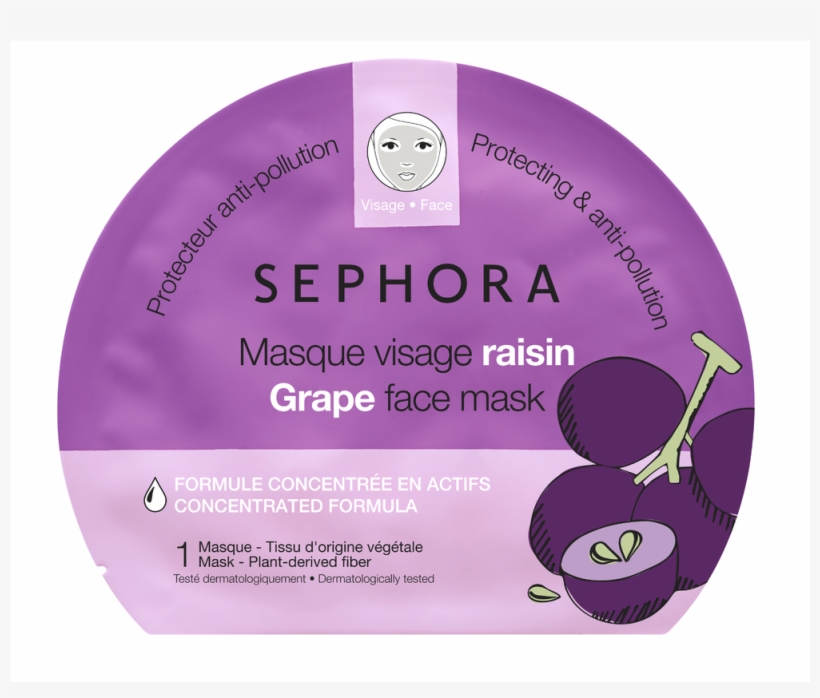 Colorful Face Mask Grape - Sephora Grape Face Mask, transparent png