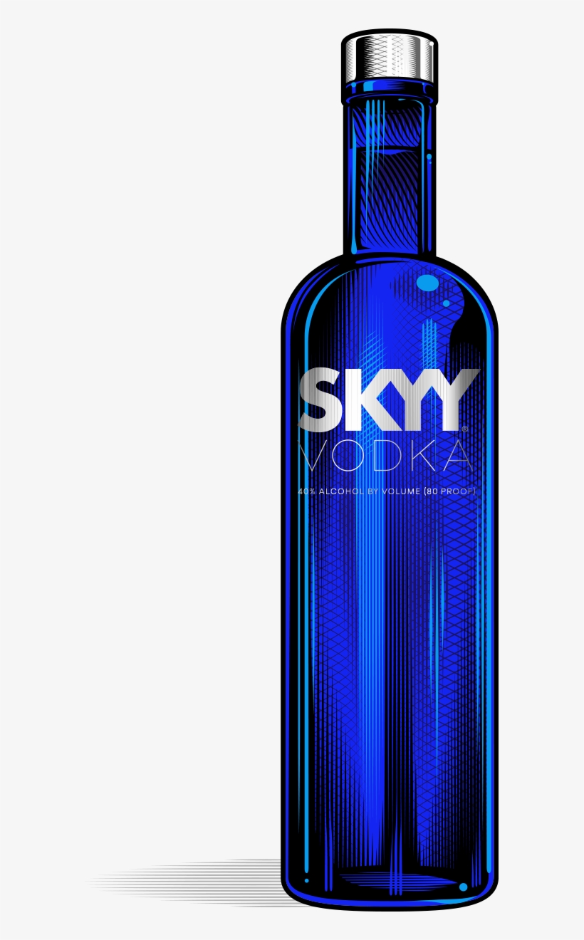 Skyy Vodka Png - Skyy Vodka Bottle Png, transparent png
