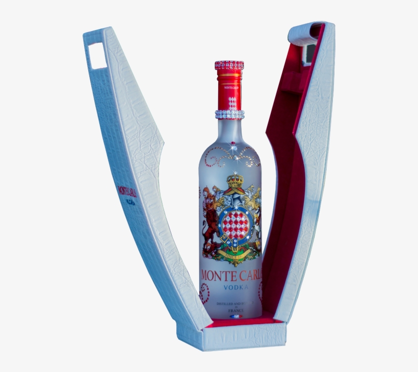 Monte Carlo Vodka Swarovski Bottle 750ml - Vodka, transparent png