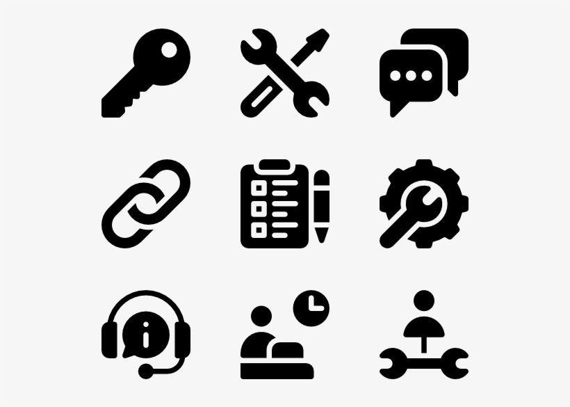 Help & Support 50 Icons - Iconos Vector Png, transparent png