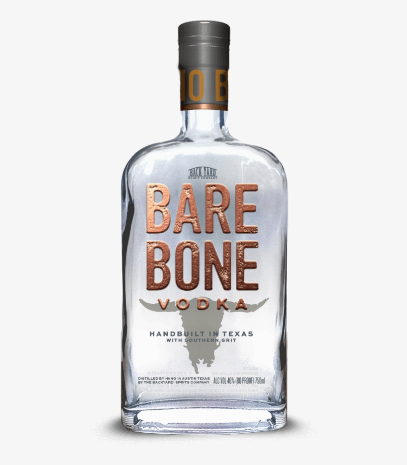 Bare Bone Vodka - Vodka, transparent png