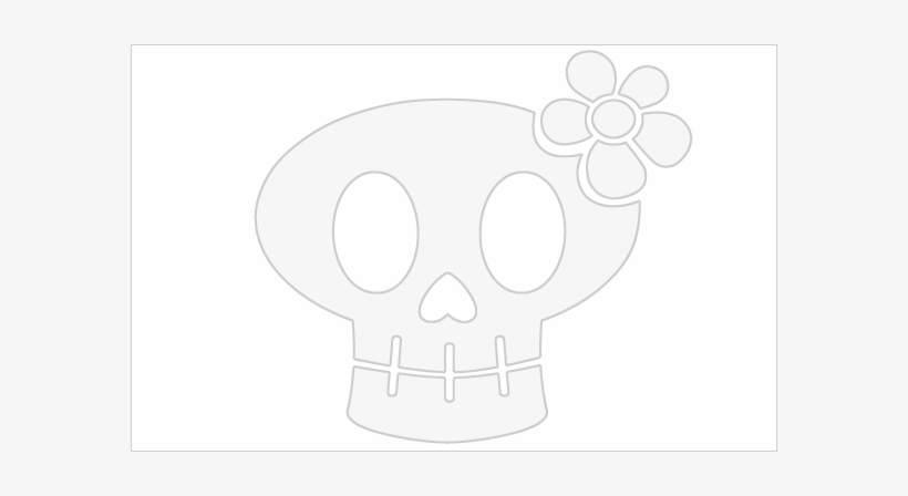 Big Skull - Girly Skull, transparent png