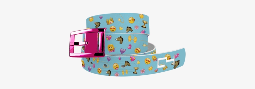 Image Of Horse Love Emoji Classic - C4 Belts C4 Classic Belt - Baby Blue Horseshoes, transparent png