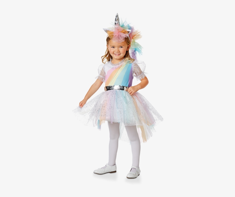 Pastel Rainbow Unicorn - Unicorn Toddler Costume, transparent png