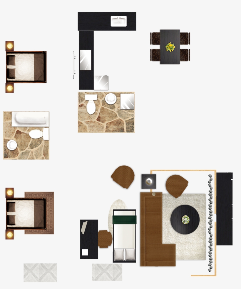Plan House Painter And - Living Area Furniture Plan Png, transparent png