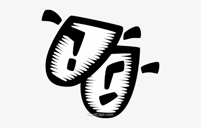 Drama, Masks Royalty Free Vector Clip Art Illustration, transparent png