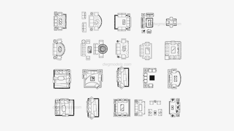 Living Room Dwg, transparent png