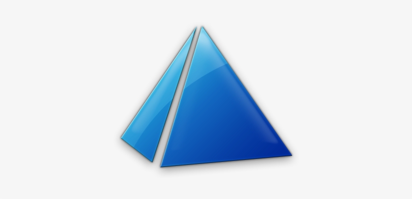 Free Svg - Blue Pyramid Icon, transparent png