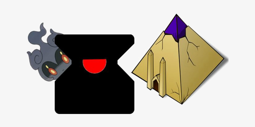 Marshadow Being Scared Of Pyramids - Illustration, transparent png