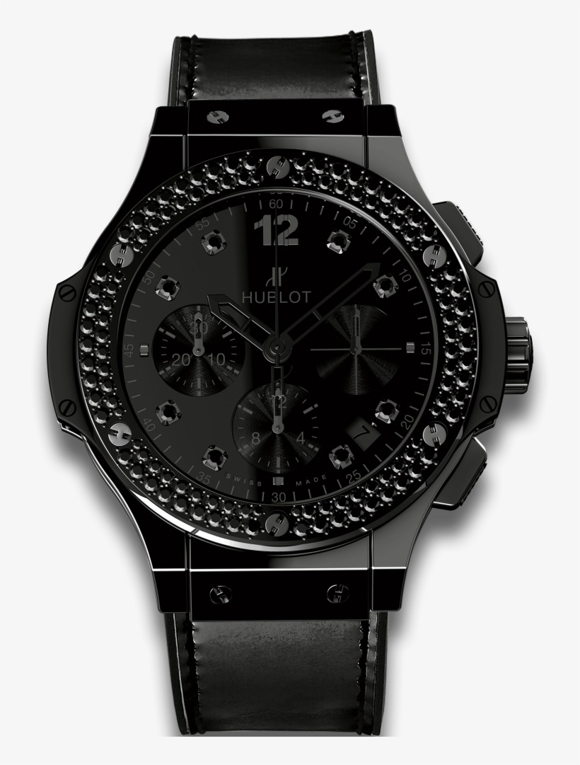 Big Bang Shiny All Black - Hublot Big Bang Shiny All Black, transparent png