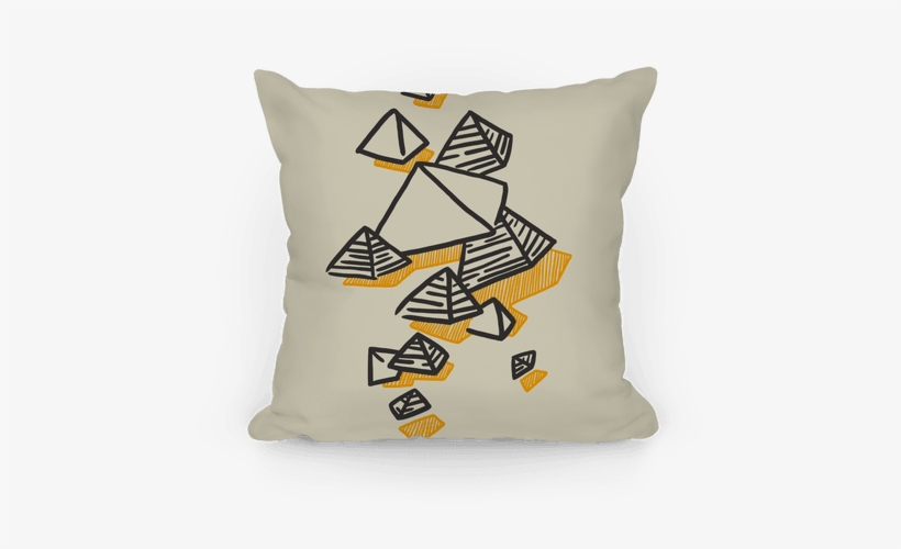 Geometric Pyramids Pillow - Geometric Pyramids Tote Bag: Funny Tote Bag Mids Tote, transparent png