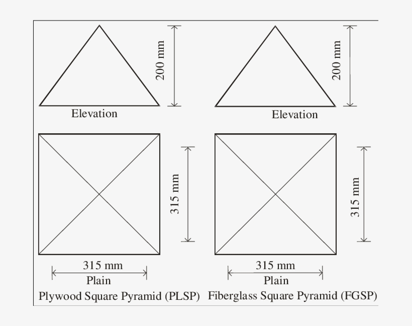 Pyramid Models Total Of 240 Seeds Were Used For Each - Pyramid, transparent png