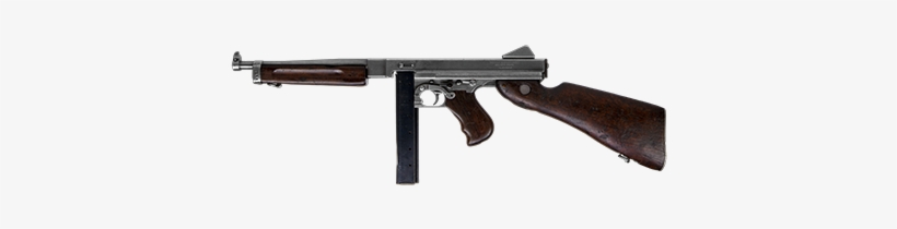 Pistolet Maszynowy Thomson Model M1a1 Submachine Gun 600x210 Png Download Pngkit