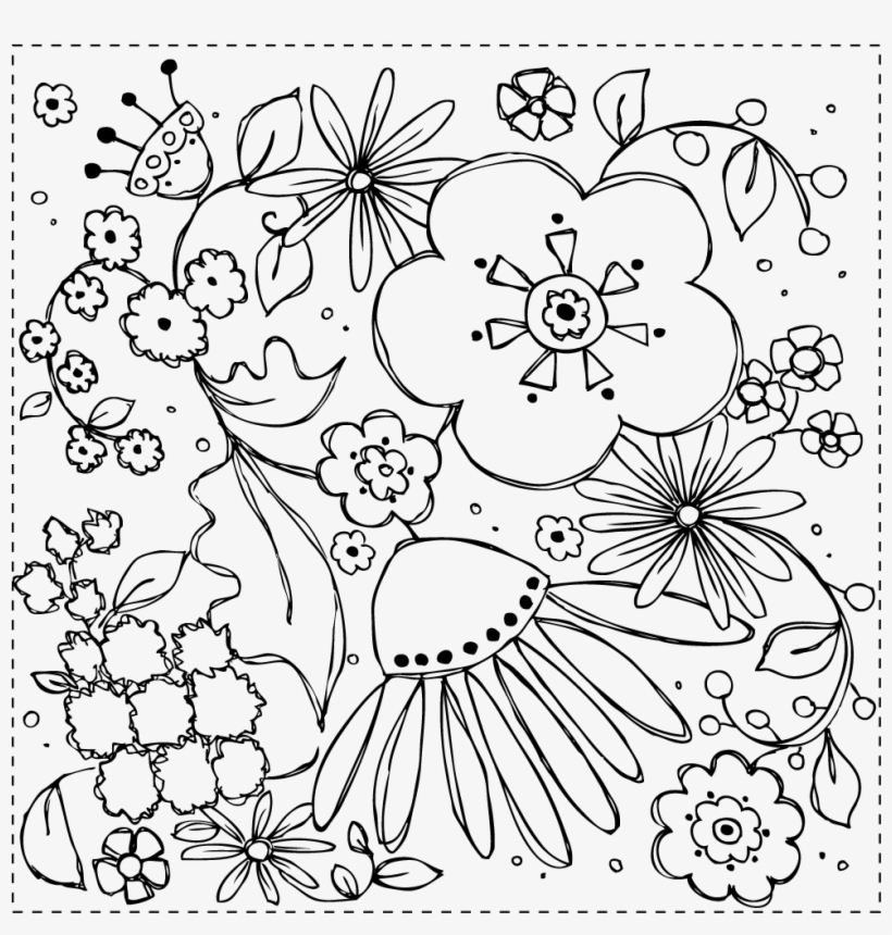 Floral Background - Elizabeth Craft Designs, Inc., transparent png
