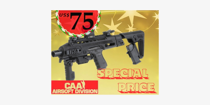 Kwa Kriss Vector Gbb Smg Image Library Download - Airsoft Roni Glock Carbine Kit, transparent png