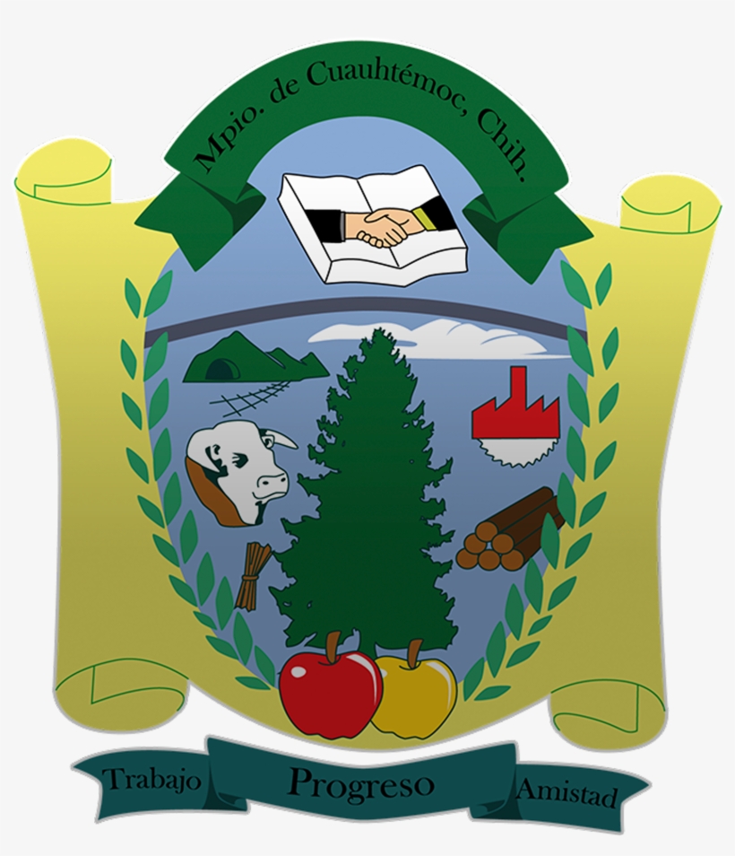 Escudo De Cuauhtémoc Chihuahua - Escudo De Cuauhtemoc Chihuahua, transparent png