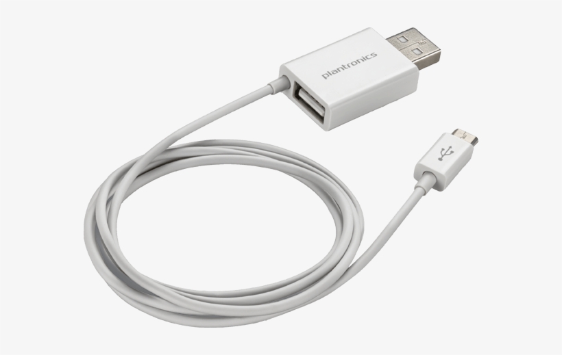 Plantronics 2-in-1 Charging Cable - Usb Power Cable, transparent png