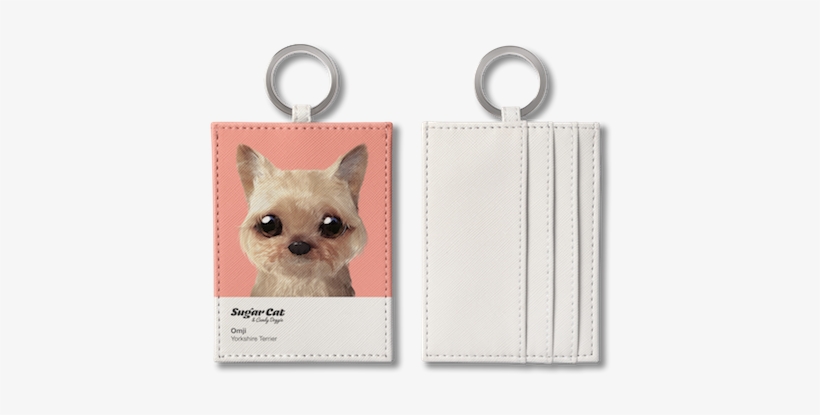 O-ring Card Holder Sugarcat Candydoggie Omji The Yorkshire - Cruelty-free, transparent png