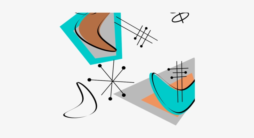 M#century Modern Boomerangs Fabric By Hot4tees Bg@yahoo - Mid Century Boomerang, transparent png