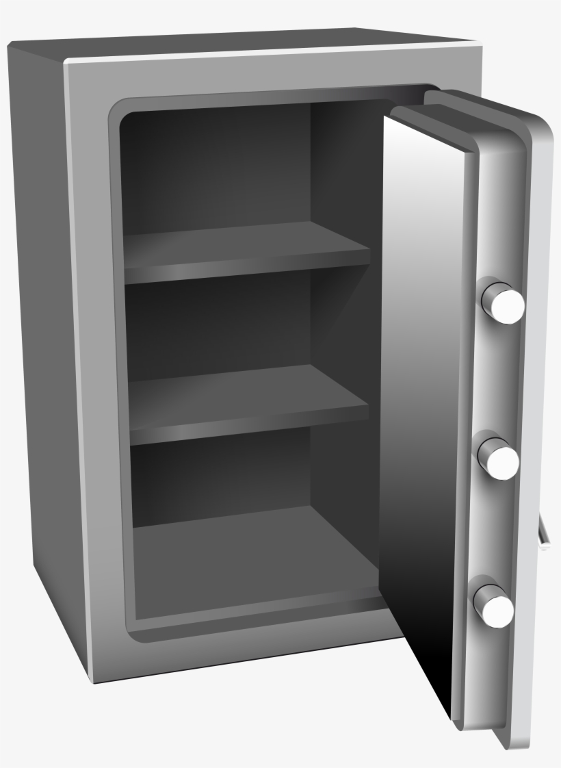 Open Silver Safe Png Clip Art - Clipart Safe, transparent png