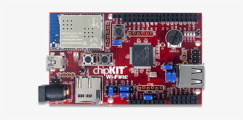 Chipkit Wi-fire - Digilent 410-302 Chipkit Wi-fire Chipkit Wi-fire Board, transparent png