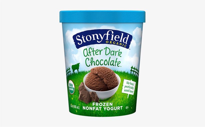 Frozen Yogurt After Dark Chocolate - Stonyfield After Dark Chocolate, transparent png