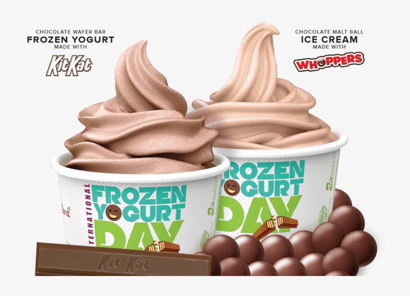 For National Frozen Yogurt Day Free Fro-yo & Deals - Kit Kat, transparent png