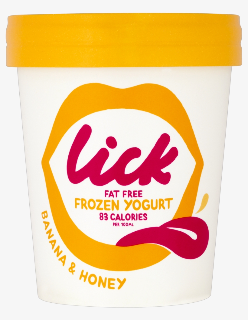 Banana & Honey - Lick Frozen Yogurt, transparent png