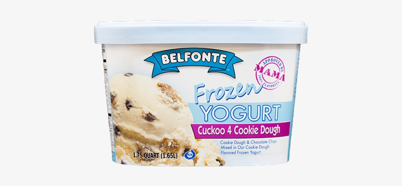 Belfonte Frozen Yogurt - Belfonte Cuckoo Cookie Dough Frozen Yogurt, 56 Oz, transparent png