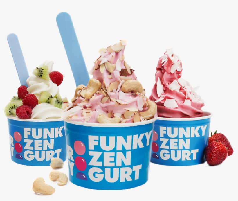 100% Økologisk Yoghurtis - Frozen Yogurt, transparent png