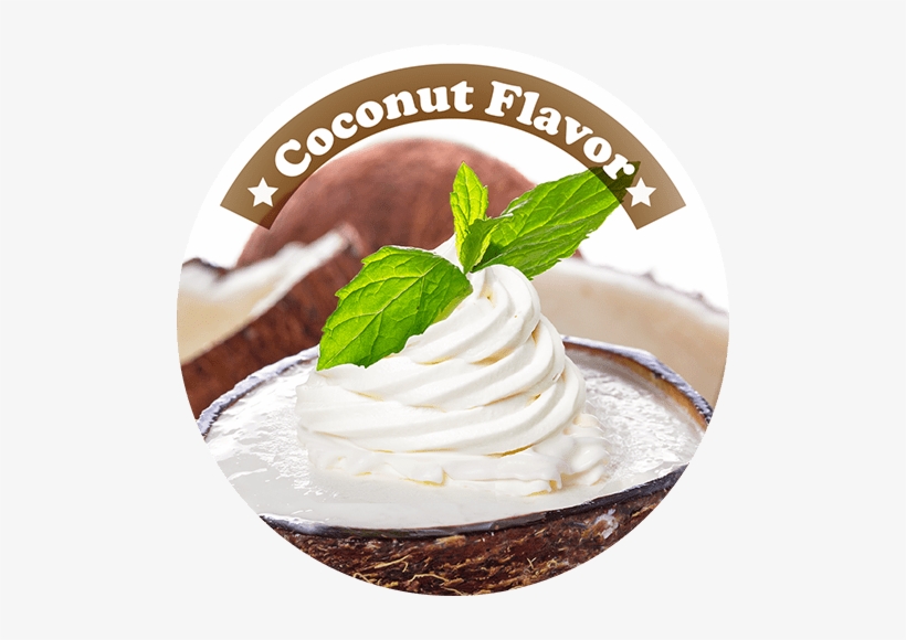 Coconut-frozen Yogurt - Buttercream, transparent png