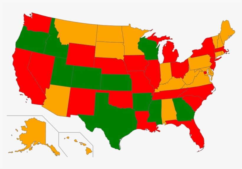Green Indicates States With Mandatory Campus Carry - States That Allow Corporal Punishment In Schools 2018, transparent png