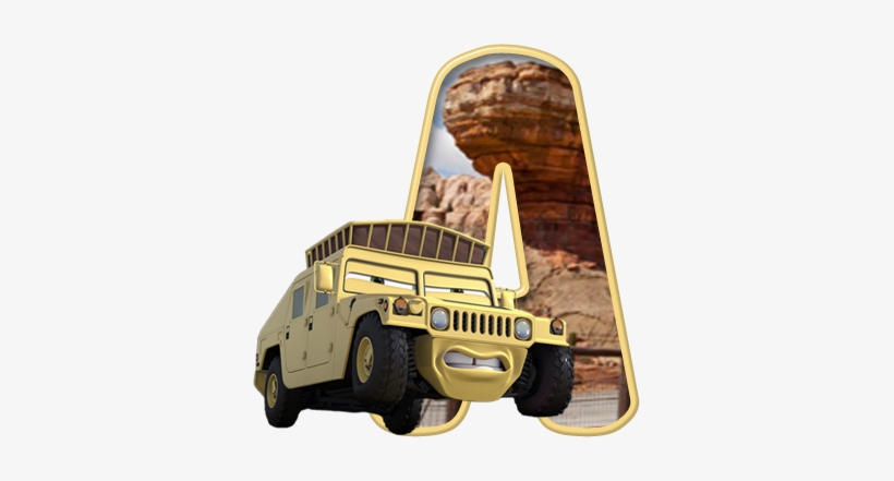 Alfabeto Decorativo - Alfabeto - Carros 4 - Png - Completo - Alfabeto Decorativo Cars, transparent png