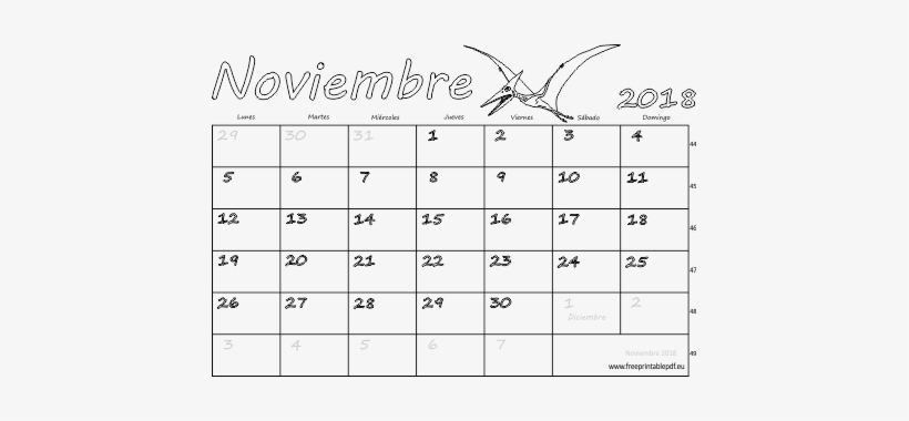 Calendario Noviembre 2018 Para Imprimir Imprimir El - Mese Di Febbraio 2018, transparent png