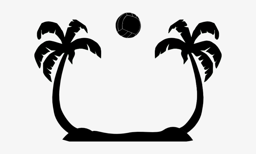 Small - Beach Silhouette Clip Art, transparent png