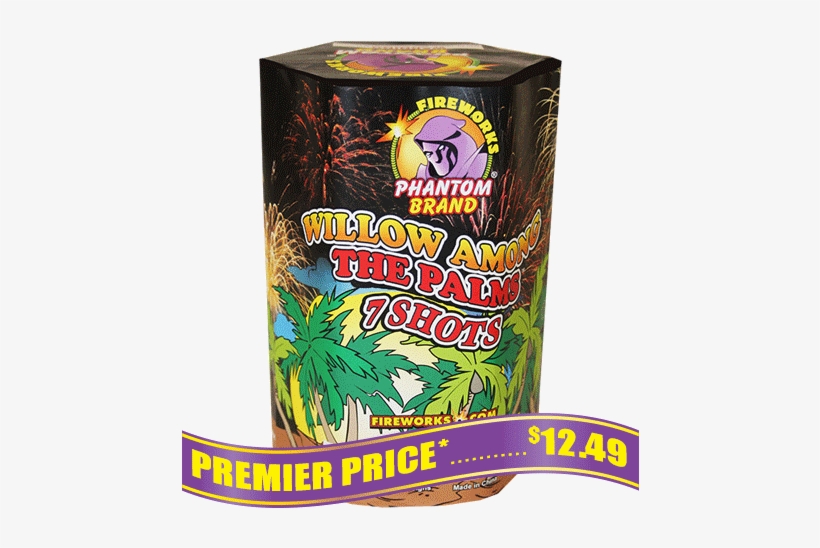 Willow Among The Palms, 7 Shot - Phantom Fireworks Frog, transparent png