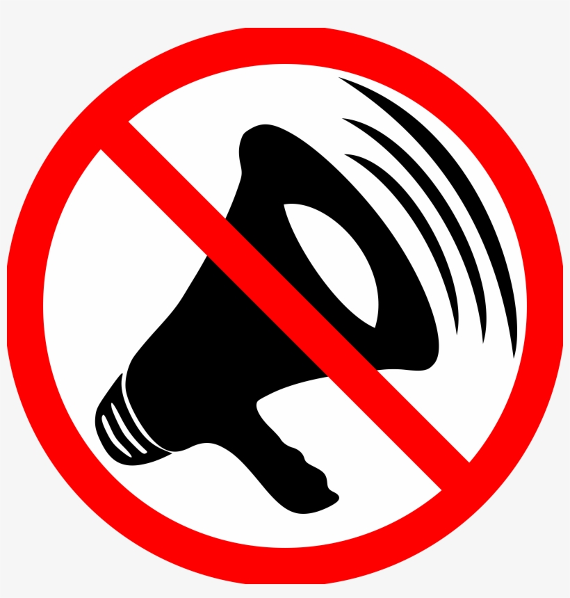 Vector Black And White Stock Collection Of Silence - Evitar La Contaminacion Sonora, transparent png