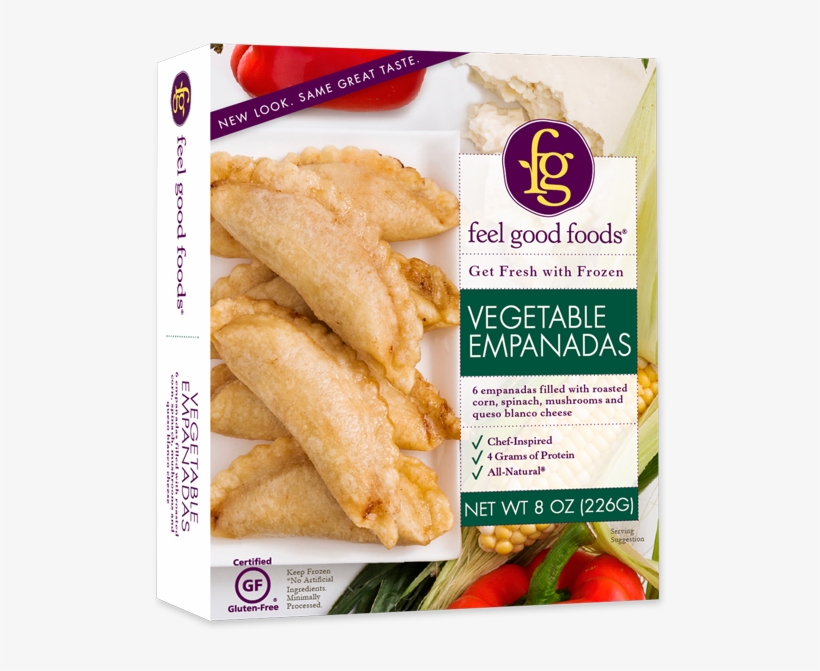 A Latin-inspired Favorite, We Developed A Traditional - Feel Good Foods Empanadas, Vegetable - 6 Empanadas,, transparent png