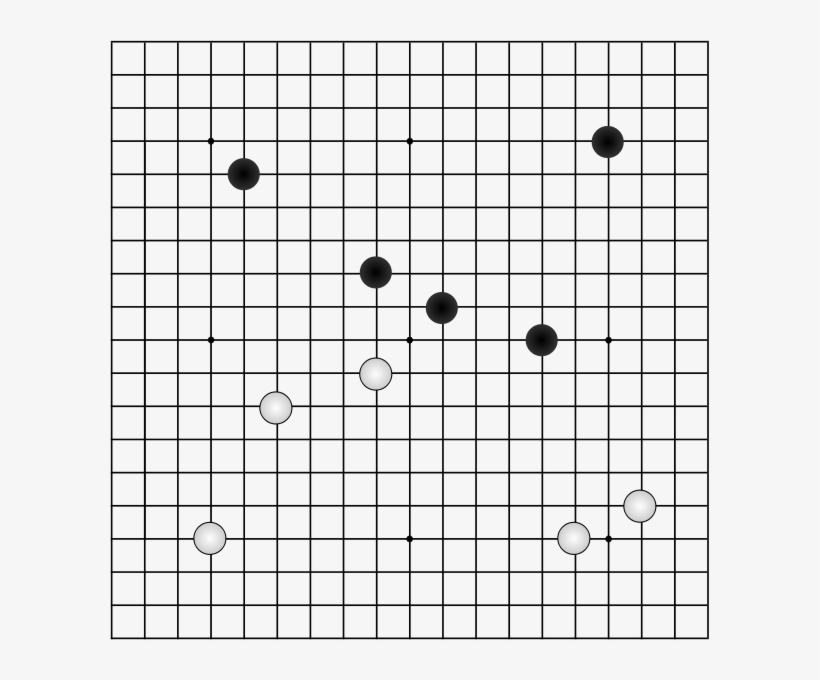 Go Board 19 X 19 With Stones Png Clip Arts, transparent png