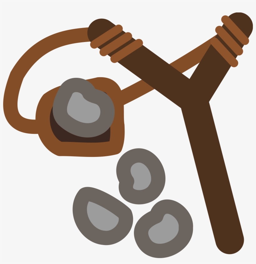This Free Icons Png Design Of Slingshot With Stones, transparent png