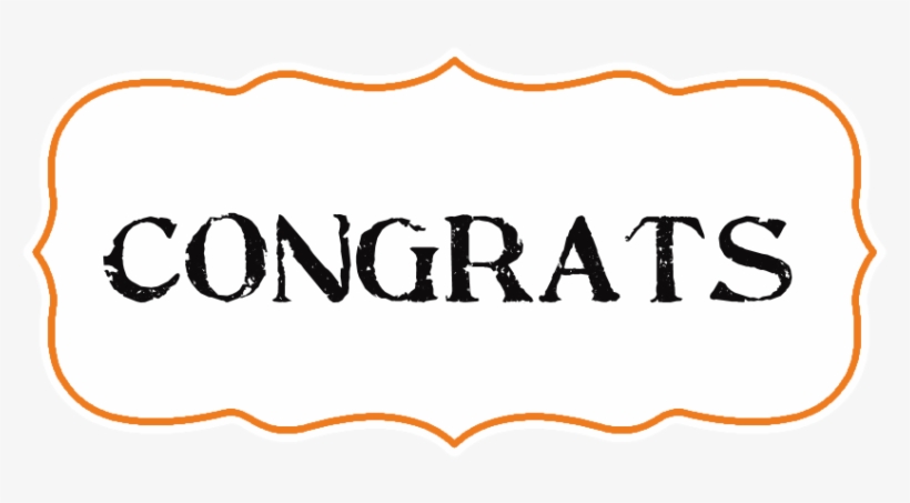 Congrats - Congrats Transparent, transparent png