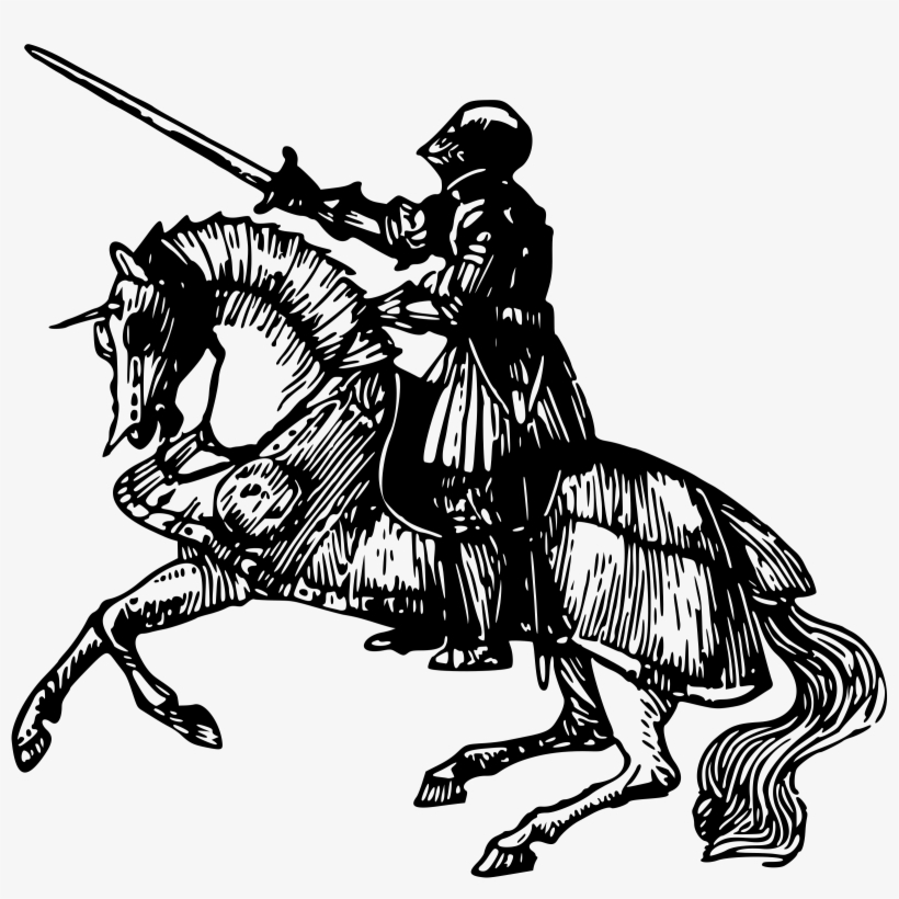 Clipart Knight On Horseback Big Image Png - Knight Clip Art, transparent png