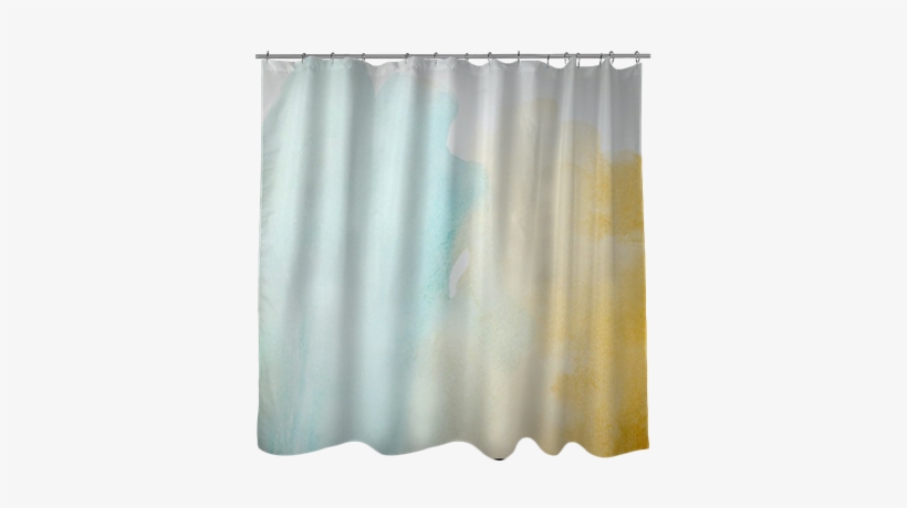 Color Strokes Watercolor Painting Art Shower Curtain - Curtain, transparent png